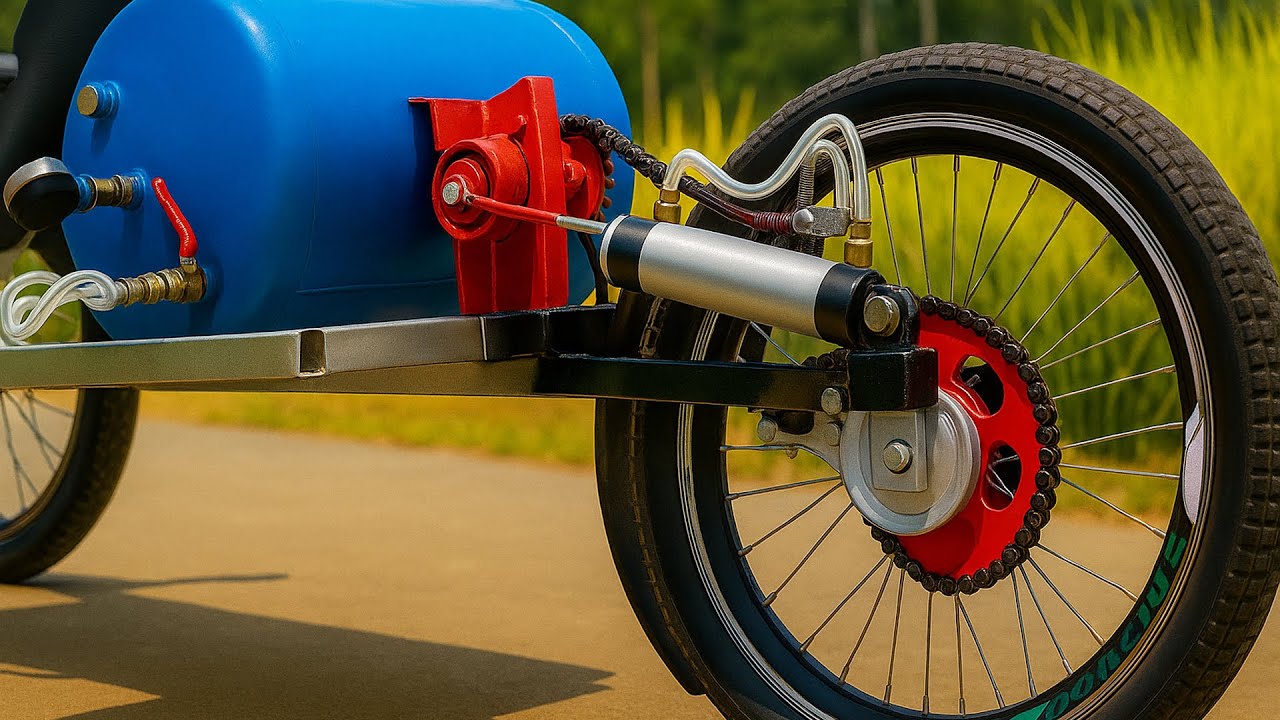 Я построил автомобиль, используя бесплатную энергию от воздушного компрессора