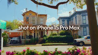 iPhone 15 Pro Max Cinematic Video | 4K ProRes Log | Spring in Savannah