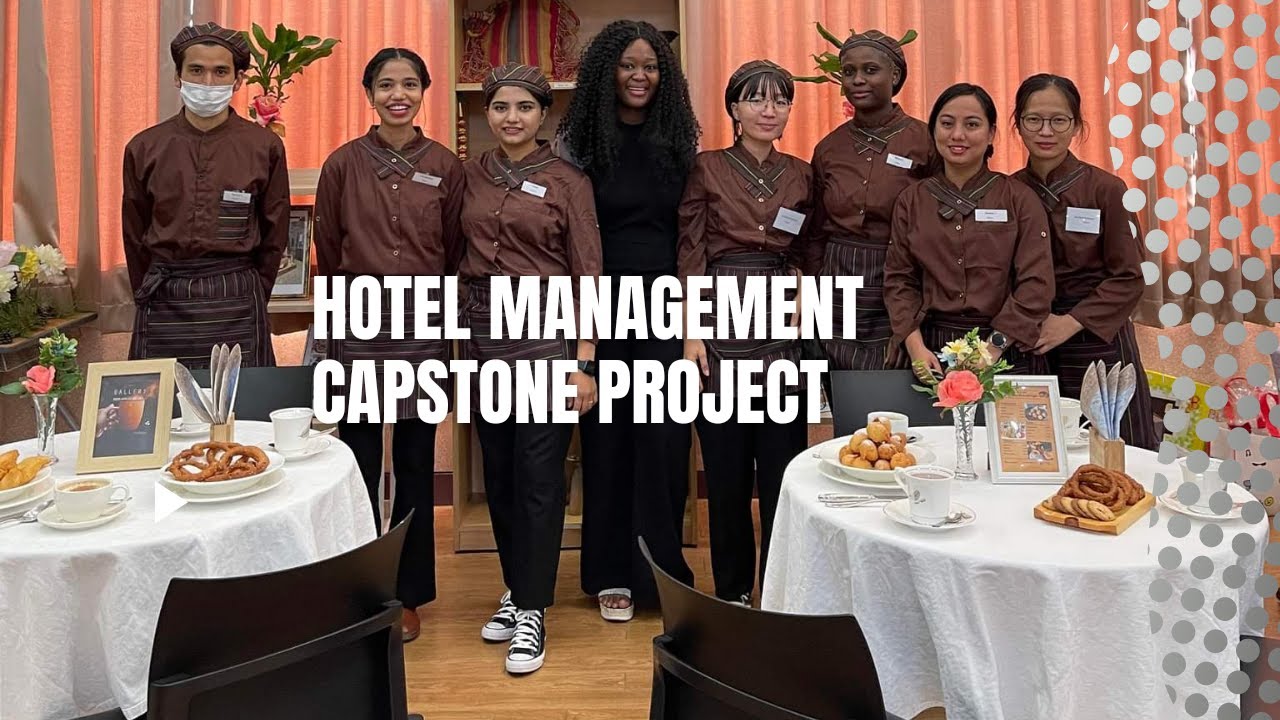 Hotel management capstone event at Kyundong University/celebrating hotel management day. 