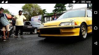 Menggelegar !!! Suara knalpot civic drag race semarang