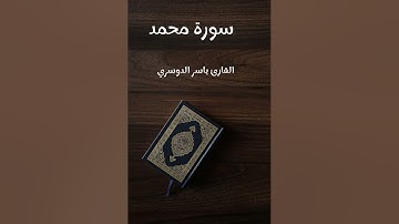 سورة محمد - تلاوة القارئ ياسر الدوسري (بدون إعلانات)