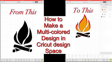 Cricut design space tutorial! How to make a multi-color layered design in cricut design space!