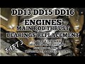 Freightliner cascadia DD13 DD15 DD16 main rod thrust play crankshaft bearings replacement 3