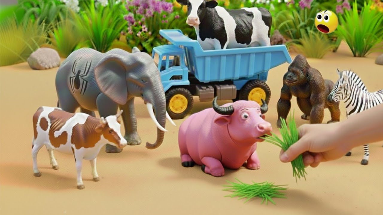 Wadidau ‼️ Tutorial Pembuatan Diorama Sapi 🐮 | Scene Model Traktor Indah | Falak Toys