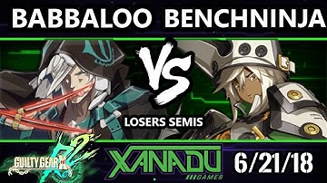 F@X 255 GGXRD2 - Babbaloo (Raven) Vs. BenchNinja (Ramlethal) - Guilty Gear XRD Rev 2 Losers Semis