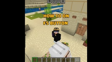HOW TO ON NEW F5 BUTTON IN MCPE 🎀 #minecraft #minecraftshorts