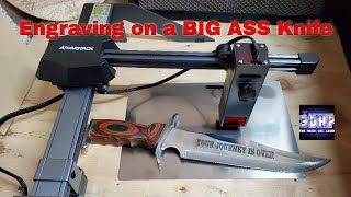 AtomStack P9 M40 and a BIG ASS Knife #3dhp