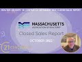 October 2022 closed sales report from the massachusetts association of realtors