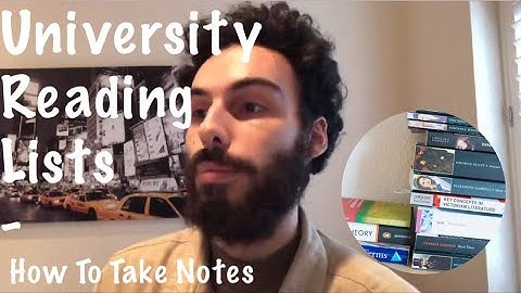 Let’s Talk About The Reading List At University | How Do You Take Notes? | Massimo Peluso