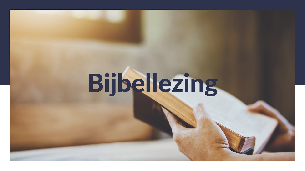 Ds. C.P. de Boer - Bijbellezing - Inleiding: De verdrukking in Egypte