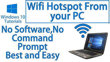 How to Turn on WIFI hotspot on your Windows 10 PC | No Software | No Command Prompt | Latest 2021