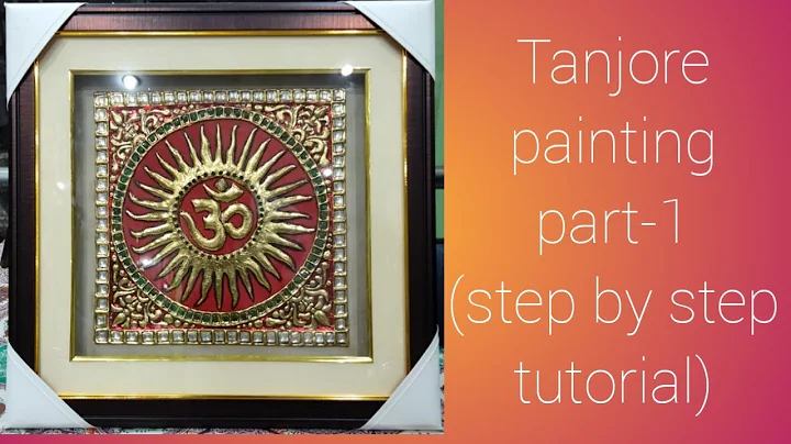 How to make tanjore painting/tanjore step by step tutorial/ready to tanjore board/coning(part-1)#art