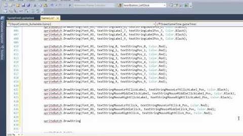 XNA 4 Course I Ch 09 05 DrawMouseValuesToTheScreen