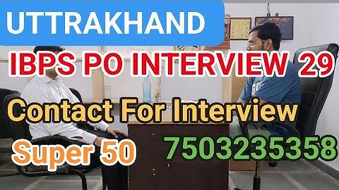 IBPS PO MOCK INTERVIEW - INTERVIEW CLASS #ibpspointerview #interviewquestions #ibpspointerview2025 