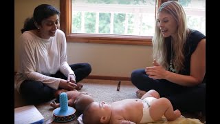 Sejal, IBCLC, talks about what to do first when doing infant massage with your baby.AANHPI 2023