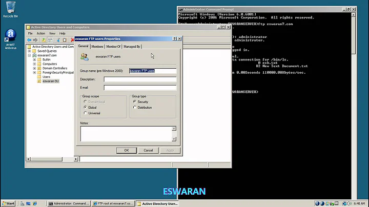windows server 2008 IIS FTP configuration(ESWARAN)