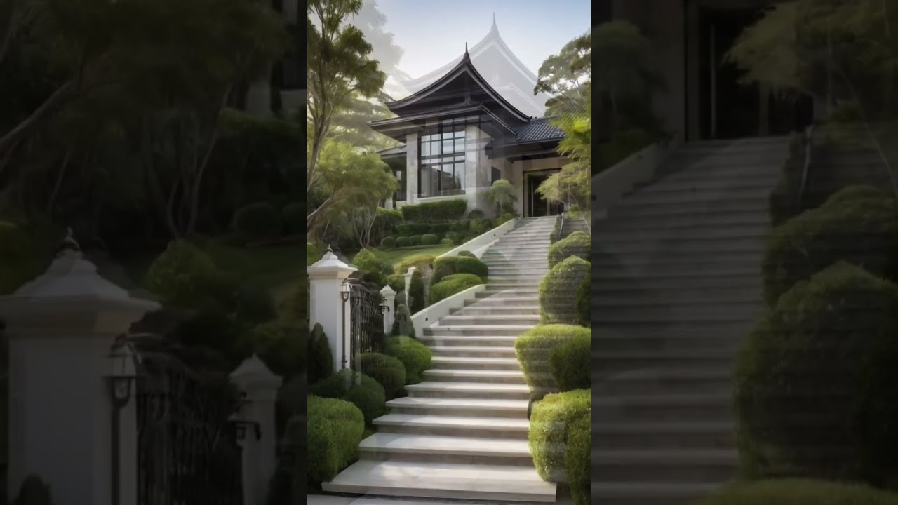 Serene Luxury Modern Japanese Inspired Home With Stunning Landscaping 