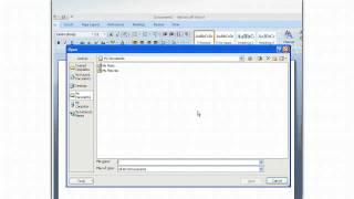Word 2007 - Open Documents