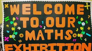 Welcome to Our Maths Exhibition banner😍😍
