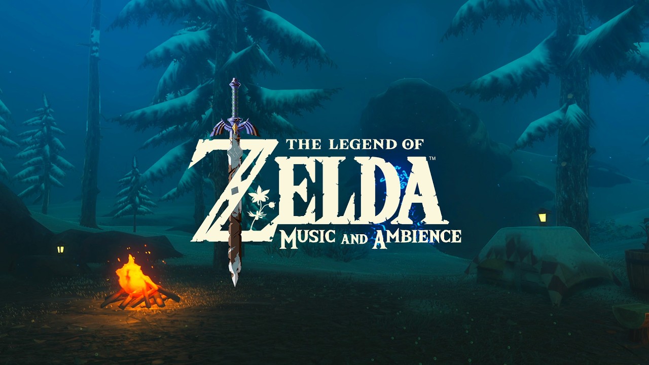 a quiet snowy evening in hyrule... (relaxing zelda music mix w/ winter ambience)