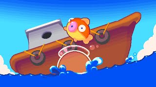 Goldfish falls off a boat and decides to save the reef from pollution - Little Fin (iOS/Android) screenshot 3
