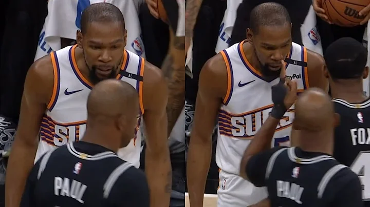 Kevin Durant gets heated in Chris Paul's face and has words for him 😳