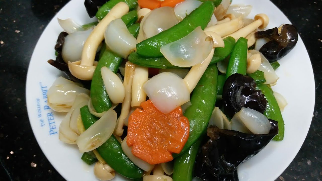 Stir fry fresh lily bulb with other veggies YouTube