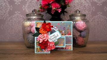 How to make this Say It With Flowers Z-Fold Card with Sara Davies