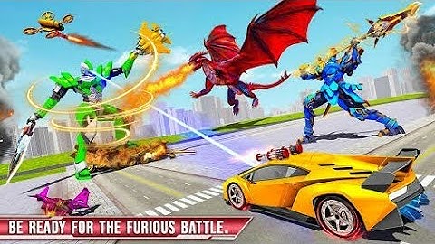 ROYAL DRAGON ROBOT CAR TRANSFORM##CHARI GAMES