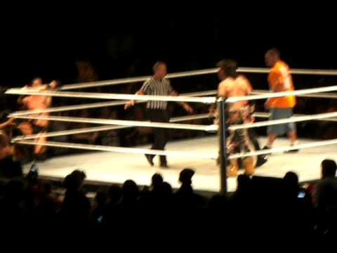 WWE RAW NEXUS vs Team Cina WWE RAW 3 way tag team ...