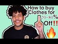 HOW TO ALWAYS BUY CLOTHES ON SALE OR VERY CHEAP‼️