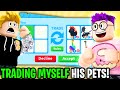 LankyBox TRADING MYSELF LEGENDARY PETS From My FRIENDS ACCOUNT In Roblox Adopt Me!? (GOT CAUGHT!)