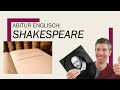 Shakespeare  an overview  englisch abitur oberstufe  abiturthemen