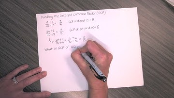Finding the Greatest Common Factor Using Factor Trees