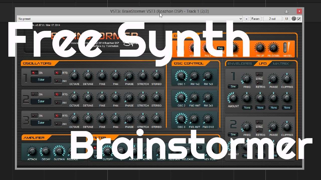 Free Synth - Brainstormer by Roazhon DSP (No Talking)