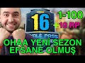 YENİ SEZON 16 GELDİ !!! 10 RP CEKİLİŞİ,ROYALE PASS 100'e FULLEDİM!!! | PUBG MOBILE