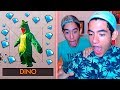 TheDonato CONSIGUE EL DINOSAURIO EN FREE FIRE CON EL GIRO MAS CARO DEL JUEGO (dino) *brutal*