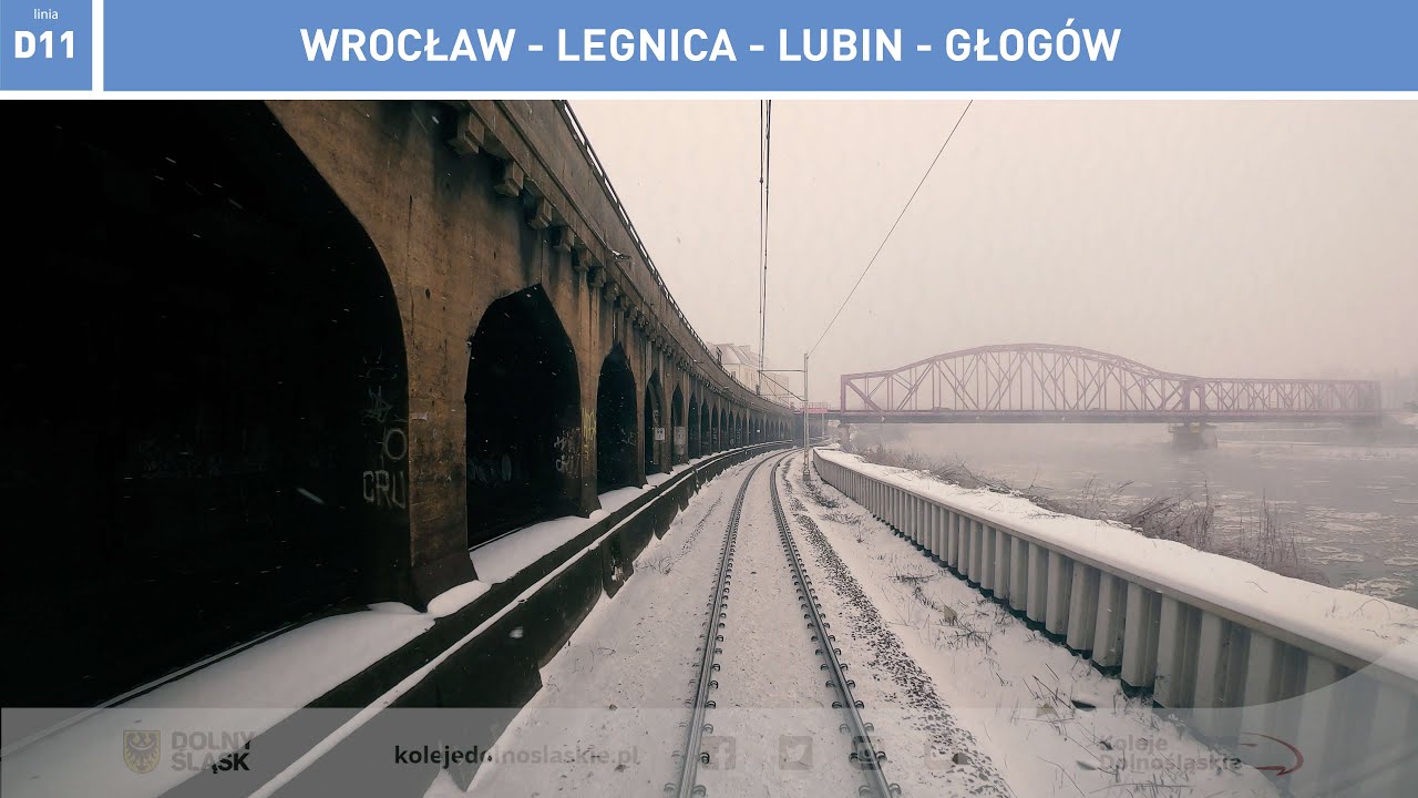KD Linia D11 Wrocław - Legnica - Lubin - Głogów - cabview 4K