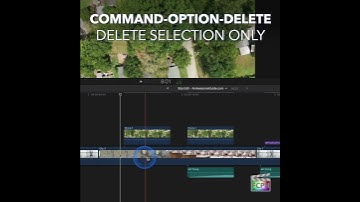 Final Cut Pro Shortcut | Command-Option-Delete | Delete Selection Only