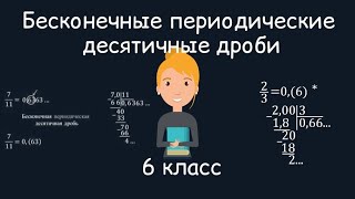 Бесконечные периодические десятичные дроби, 6 класс