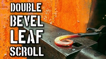 Forging a Double Bevel Leaf Scroll