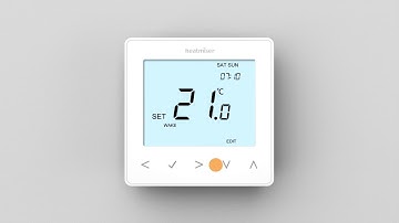 Programming Comfort Levels on the Heatmiser neoStat v2