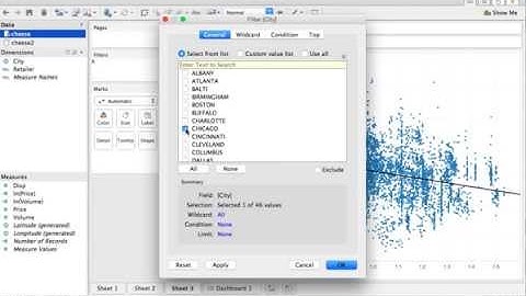 Case 1: Visual Analytics (Borden sliced cheese data at store level) using Tableau Software