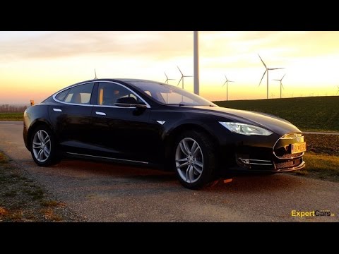 Test Tesla  S 85 kWh 100 elektromobil  YouTube