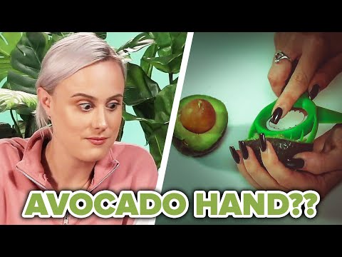 People Test Avocado Slicing Gadgets