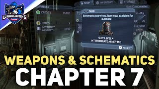 All Weapons, Weapon Upgrades & Schematics In Chapter 7 Into The Void -  Dead Space Remake 2023
