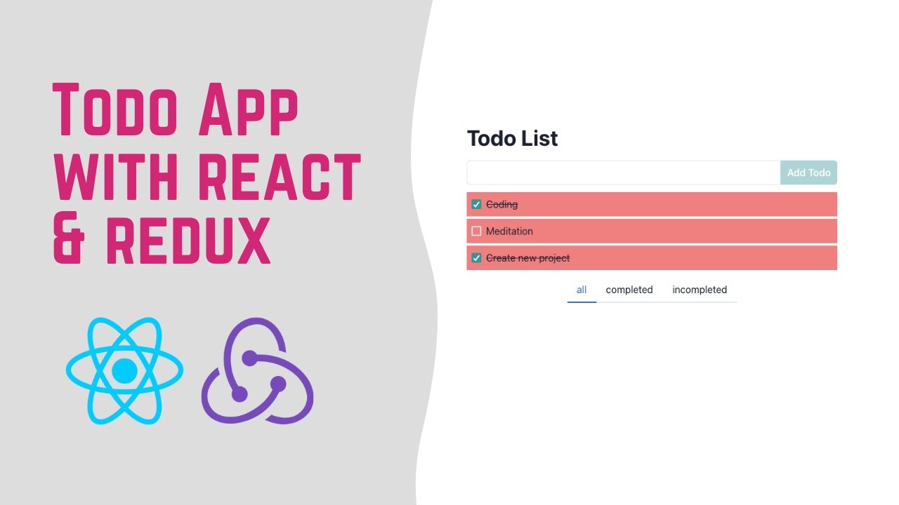 Build To Do App with React JS and Redux