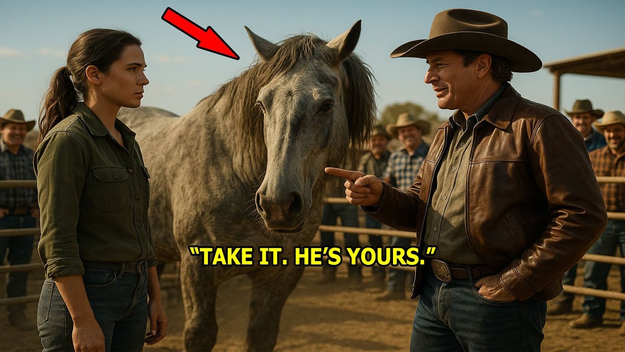 Rich Rancher Gave a Useless Draft Horse to a Female Veteran as a Joke — But Soon Regretted It Deeply