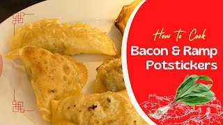 Bacon and Ramp Potstickers