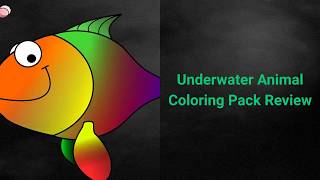 Underwater Animal Coloring Pack Review - Children's Coloring Book Pack screenshot 1